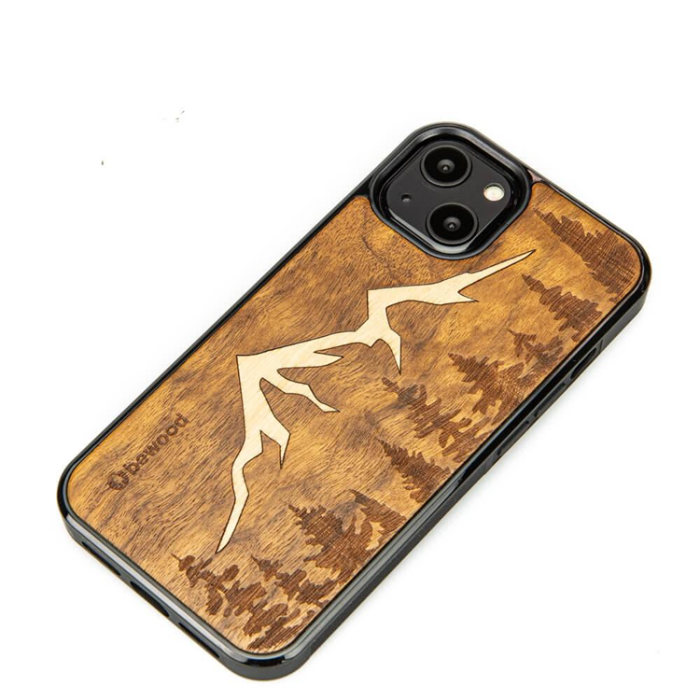 Bewood - Bewood iPhone 13 Mobilskal Imbuia Mountains - Brun