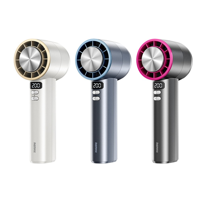 Remax - REMAX Handfläkt Turbo boost med Display RS-SF12 - Mattlila
