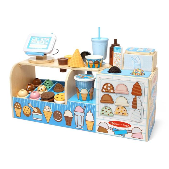 MND - MND Cool Scoops Ice Creamery Wooden Counter