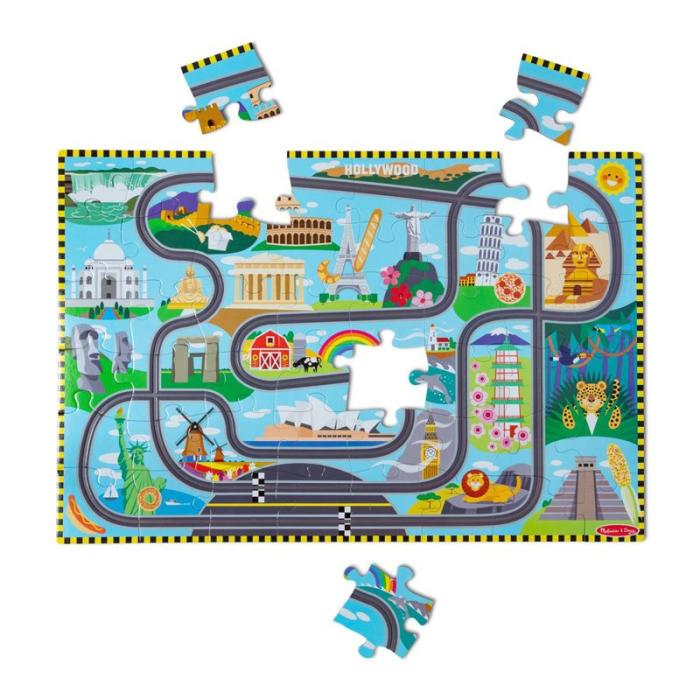 MND - MND Floor Puzzle & Play Set Race Track