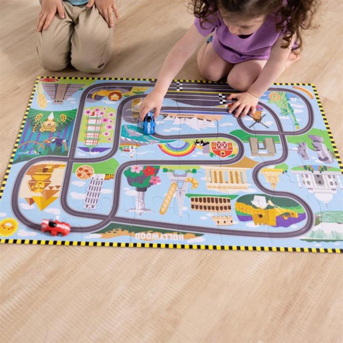 MND - MND Floor Puzzle & Play Set Race Track