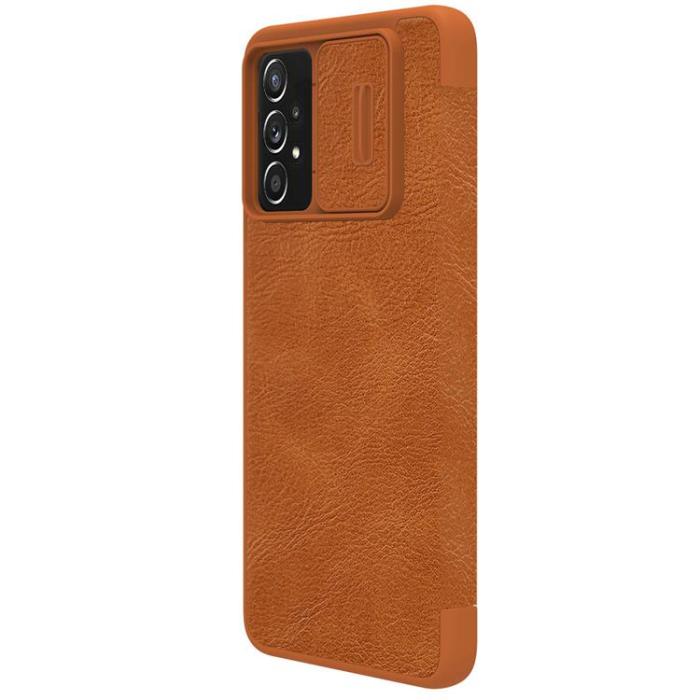 Nillkin - Nillkin Galaxy A73 Fodral Qin läder Holster - Brun