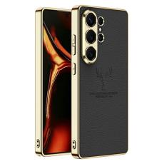 GKK - GKK Mobilskal f&ouml;r Samsung Galaxy S26 Ultra Konstl&auml;der TPU - Svart