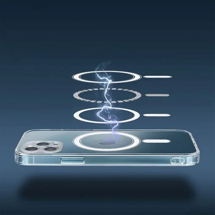 OEM - CLEAR Magsafe Cover skal med kameraskydd för iPhone 14