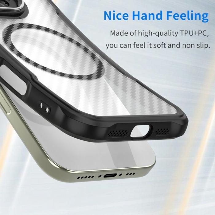 OEM - Mobilskal för Samsung Galaxy S26 Magnetiskt Hybrid Kolfiber - Svart