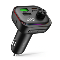 Tech-Protect - Tech-Protect Billaddare CC07 3-Port PD 54W + S&auml;ndare Fm Bluetooth - Svart