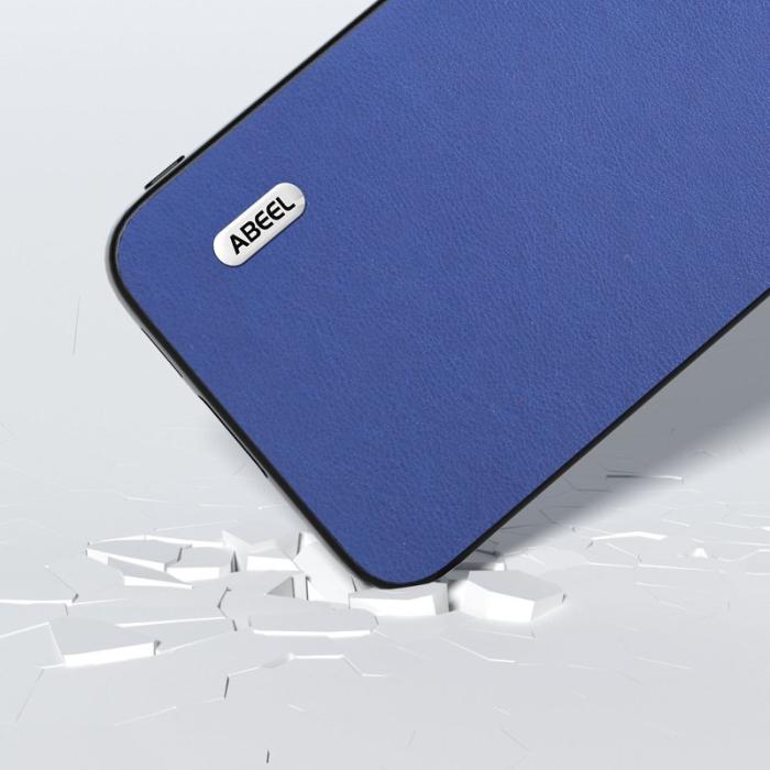 ABEEL - ABEEL Mobilskal till Samsung Galaxy S23 FE - Texturerad PU Läder - Blå
