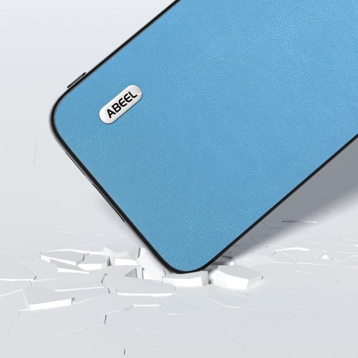 ABEEL - ABEEL Mobilskal till Samsung Galaxy S23 FE - Texturerad PU Läder - Blå