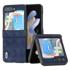 ABEEL - ABEEL Samsung Galaxy Z Flip5 Fodral Konstl&auml;der Bl&aring;