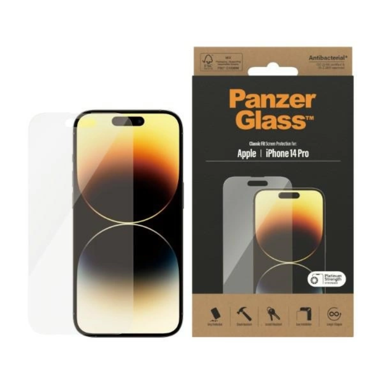 PanzerGlass iPhone 14 Pro Max Härdat Glas Skärmskydd Classic Fit | 5468 | AlltMobil