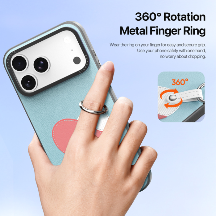 Dux Ducis - DUX DUCIS iPhone 17 Pro Mobilskal med Fingerring/Rem Luvy Series