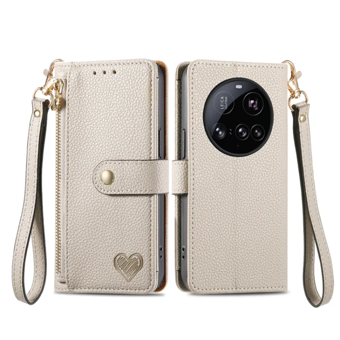 A-One Brand - Xiaomi 15 Ultra Plånboksfodral RFID Blocking Zipper - Grå