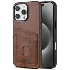 AZNS - AZNS K1 Series iPhone 16 Pro Fodral KonstL&auml;der - Brun