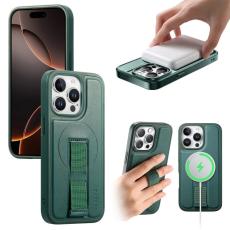 CASENEO - CASENEO iPhone 13 Pro Fodral - KonstL&auml;der + PC St&ouml;tt&aring;lig - Gr&ouml;n