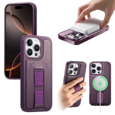 CASENEO - CASENEO iPhone 13 Pro Fodral - KonstL&auml;der + PC St&ouml;tt&aring;lig - Lila