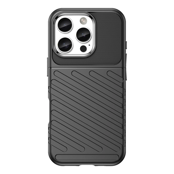 OEM - iPhone 16 Pro Max Mobilskal Silikon Thunder - Svart