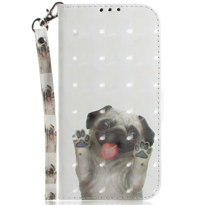 A-One Brand - Sony Xperia 10 VII Plånboksfodral med Handledsrem - Pug