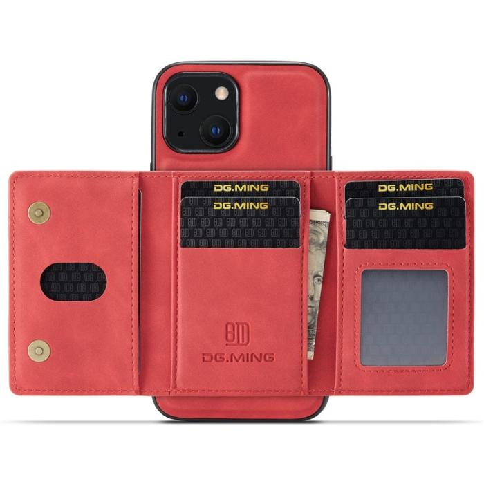 DG.MING - DG.MING M2 Series iPhone 14 Plus Skal Röd med Kickstand