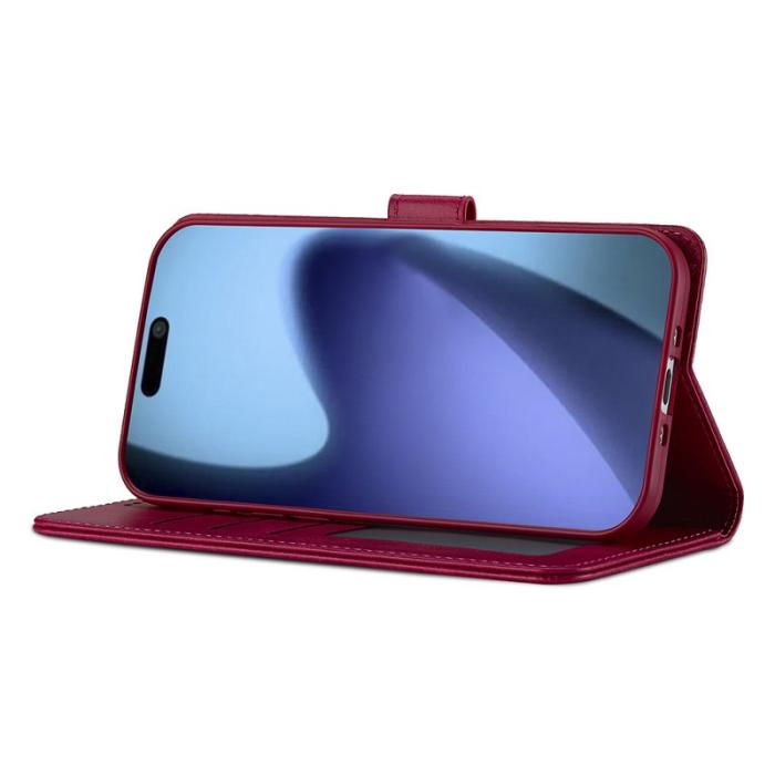 LC.imeeke - LC.IMEEKE iPhone Air Plånboksfodral Konstläder - Rosa