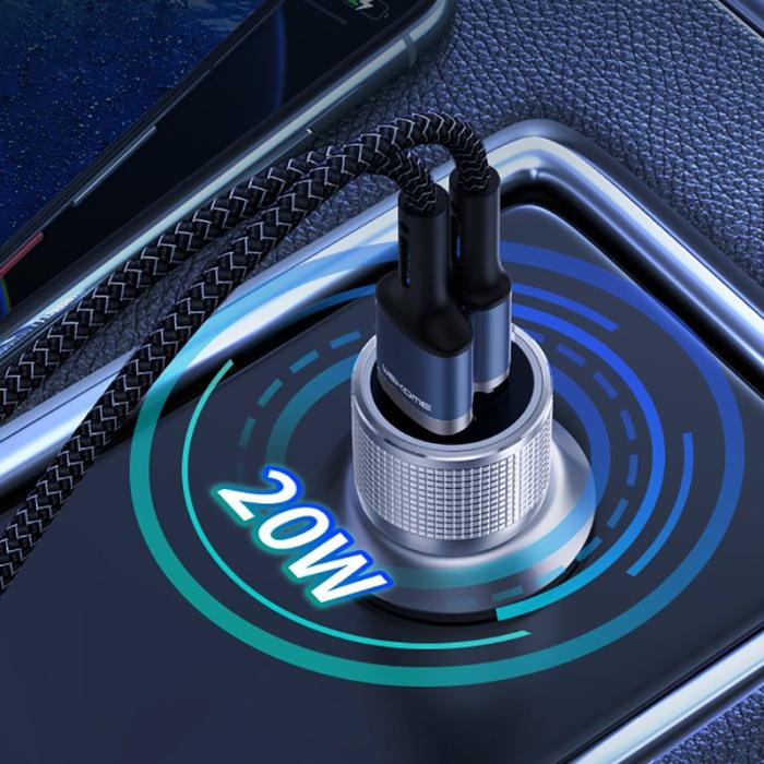 UTGATT5 - WK Design KuaiShan Series USB-C Billaddare 20W - Silver
