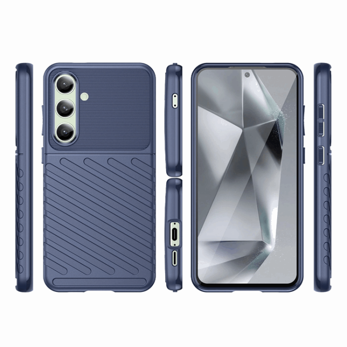 OEM - Galaxy S24 FE Mobilskal Thunder Armored - Blå