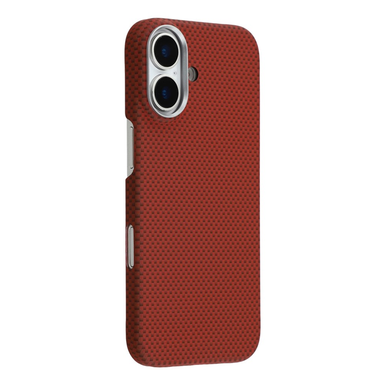 iPhone 17 Mobilskal MagSafe Carbon Fiber - Röd/Svart | 2353 | AlltMobil