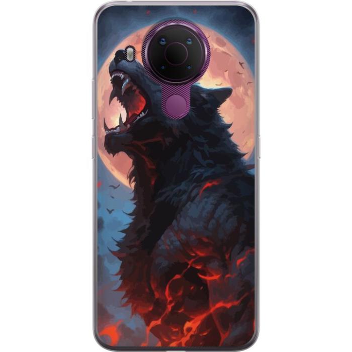 iSecrets - Mobilskal till Nokia 5.4 med Ylande varg