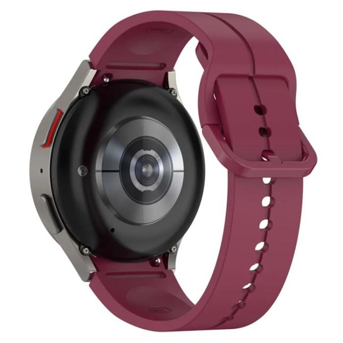 Taltech - Galaxy Watch 6/6 Classic (44/40/47/43mm) Armband - Vinröd