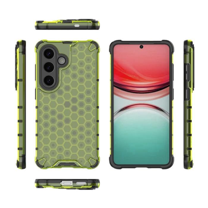 OEM - Samsung Galaxy S26/S26 Pro Skal Plast Honeycomb - Grön