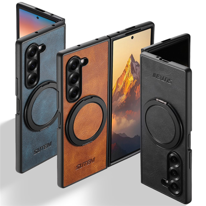 SUTENI - SUTENI Galaxy Z Fold 7 Mobilskal MagSafe G3 Waxy - Svart