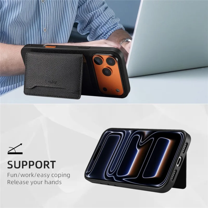 DENIOR - DENIOR iPhone 17 Pro Max Mobilskal korthållare Magsafe D30