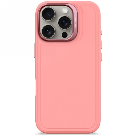 Decoded iPhone 16 Pro Mobilskal Magsafe Antimikrobiell Silikonstaplar - Rosa | 2353 | AlltMobil