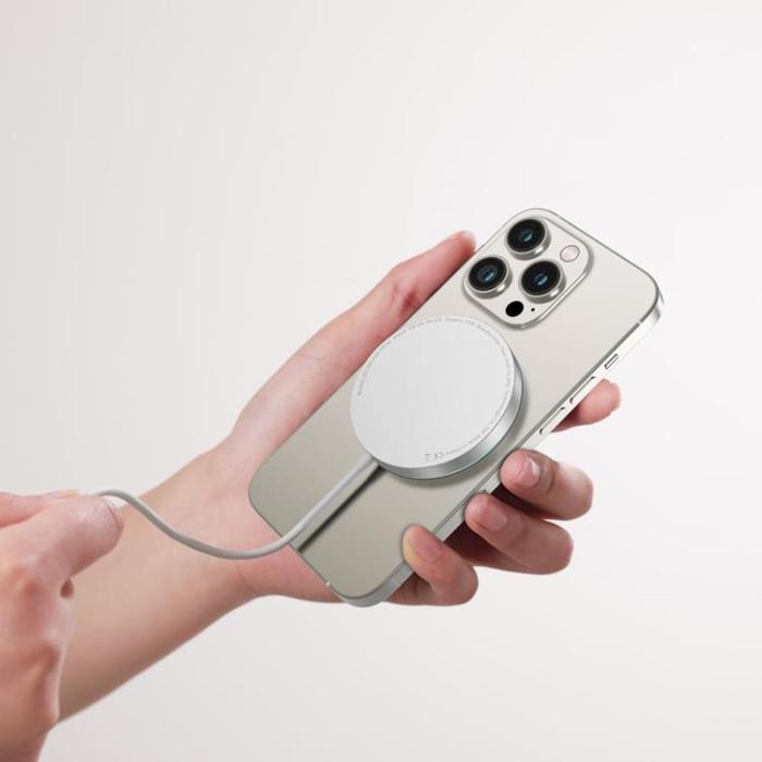 Tech-Protect - Tech-Protect Trådlös Laddare Magsafe Magnetic - Silver