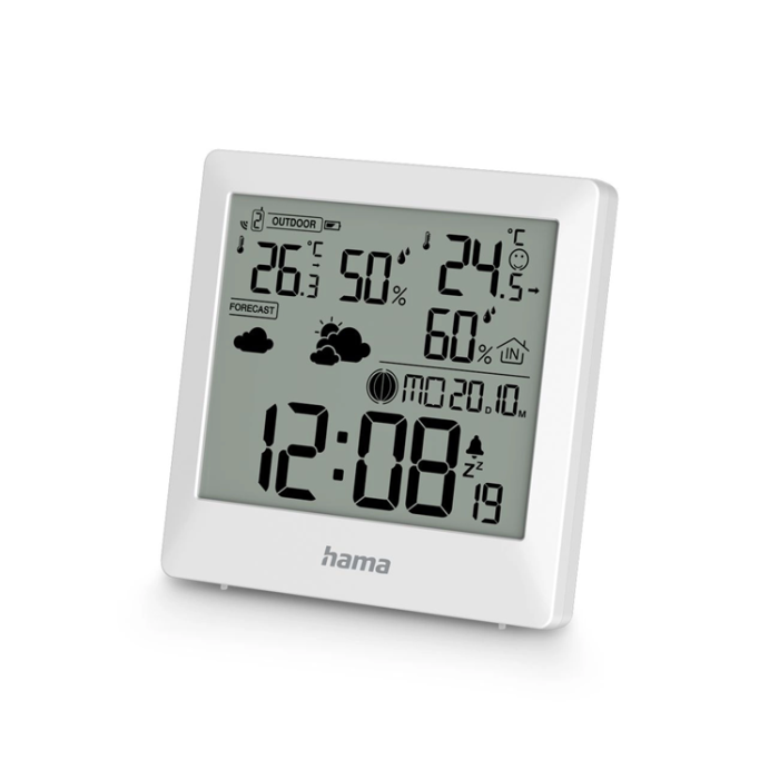 Hama - Hama Palawan Väderstation Termometer Hygrometer - Vit