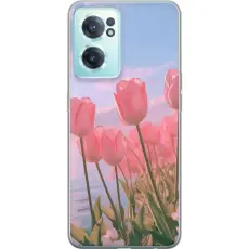 Gustaf - Mobilskal till OnePlus Nord CE 2 5G med Rosa Tulpaner