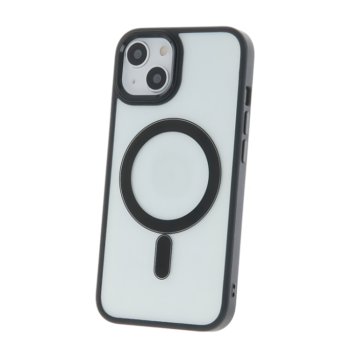 OEM - iPhone 14 Mobilskal MagSafe Satin Clear - Svart