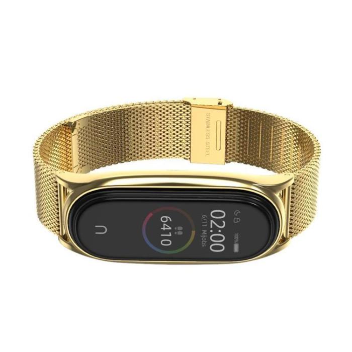 UTGATT - Xiaomi Mi Smart Band 7 Strap Milaneseband - Guld