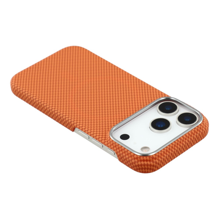 A-One Brand - iPhone 17 Pro Max Mobilskal MagSafe Carbon Fiber - Orange
