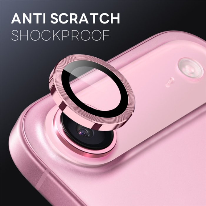 NORTHJO - Northjo iPhone 17 Air Härdat Glas Kameraskydd - Rosa