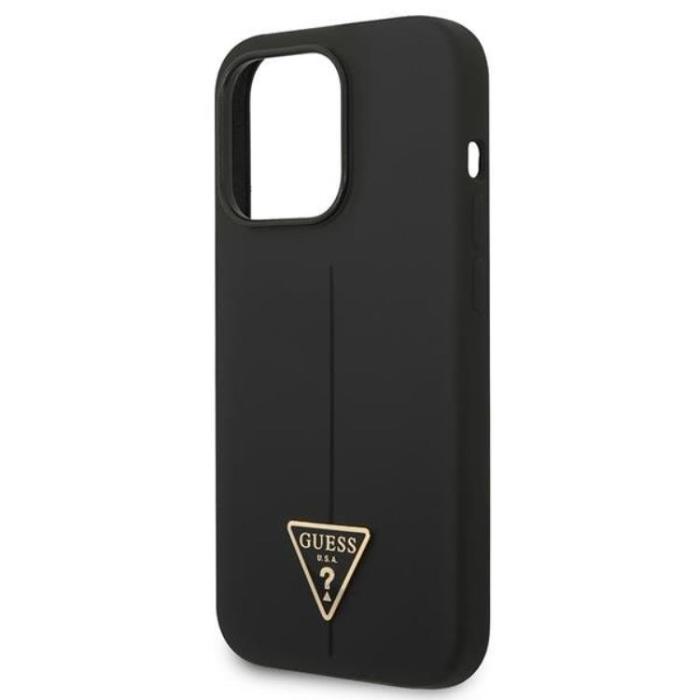 UTGATT1 - GUESS iPhone 14 Pro Max Skal Silicone Triangle - Svart
