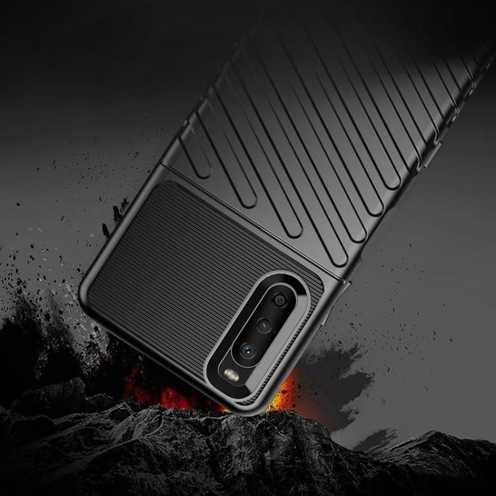 UTGATT1 - Thunder Flexible Skal Sony Xperia 10 III - Svart