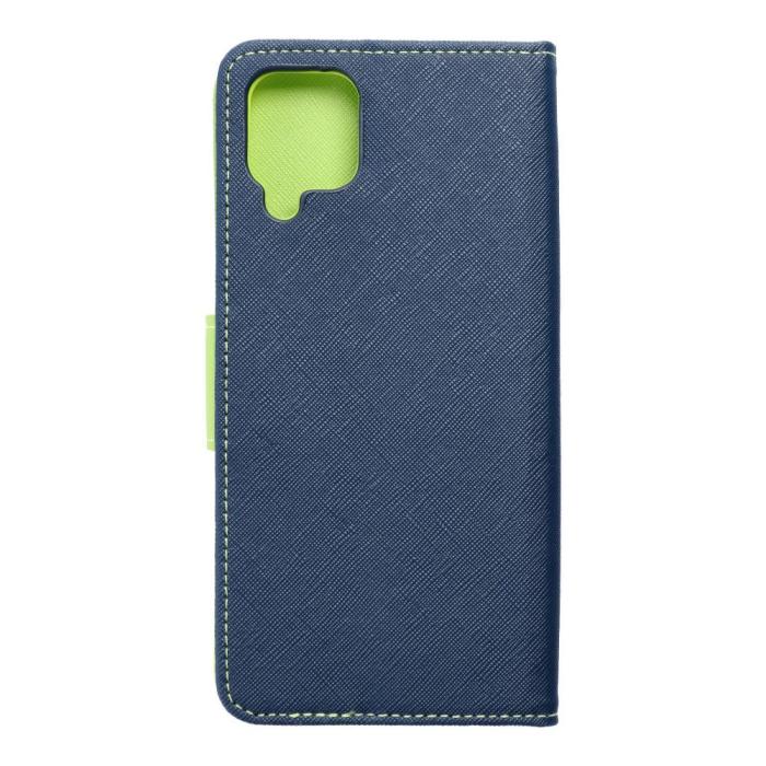 OEM - Galaxy A12/M12 Plånboksfodral Fancy Eco Läder - Blå