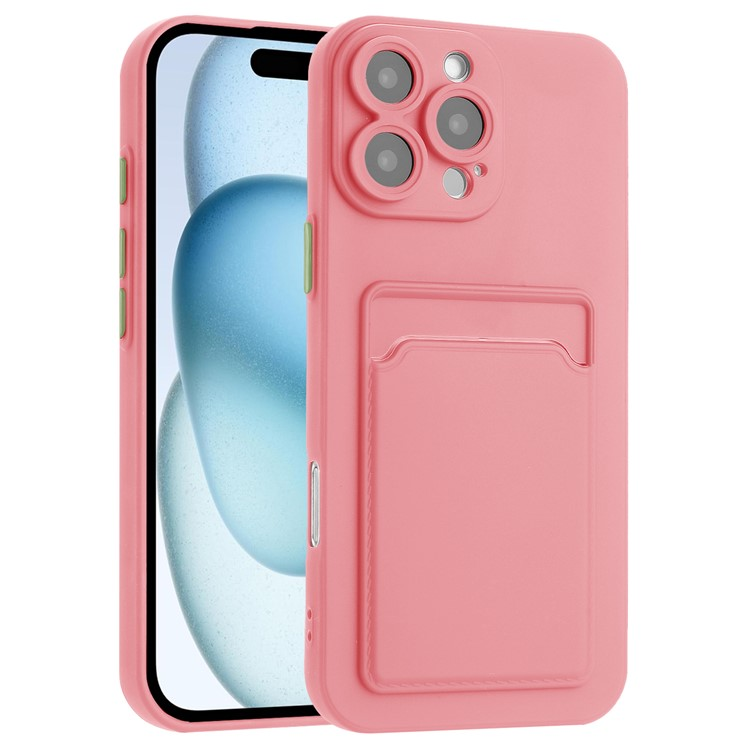 iPhone 16 Pro Max Mobilskal Korthållare TPU - Rosa | 2353 | AlltMobil