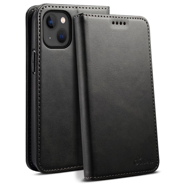 SUTENI iPhone 14 Plånboksfodral Textured Surface - Svart