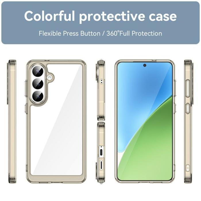 OEM - Samsung Galaxy S26 Plus Skal TPU + Akryl Skyddande - Transparent Grå