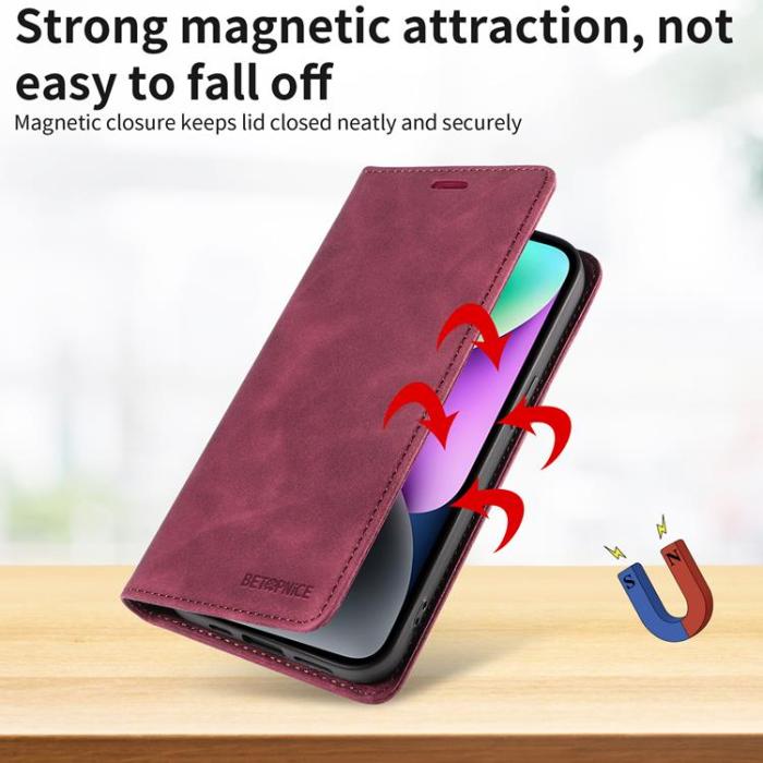 BETOPNICE - BETOPNICE Sony Xperia 10 VII Plånboksfodral RFID - Röd