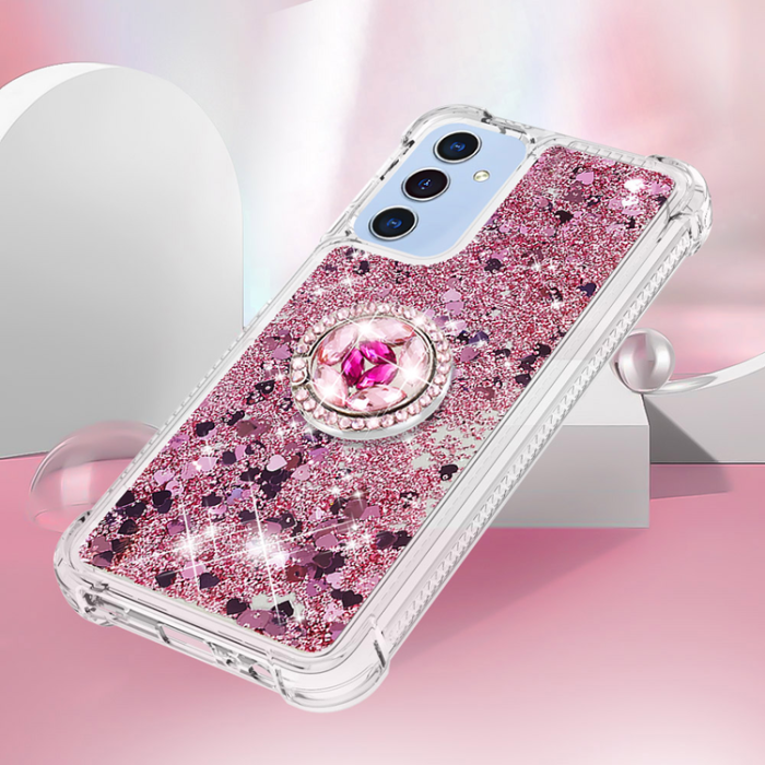 A-One Brand - Galaxy A17/A26 Mobilskal Kickstand Quicksand TPU - Roséguld