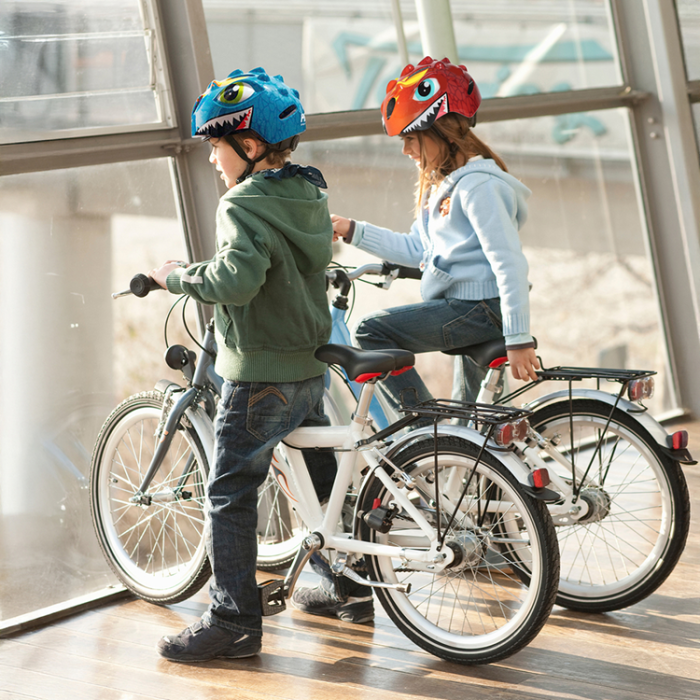 Wozinsky - Wozinsky Barncykelhjälm Drakmönster Lätt S - Röd