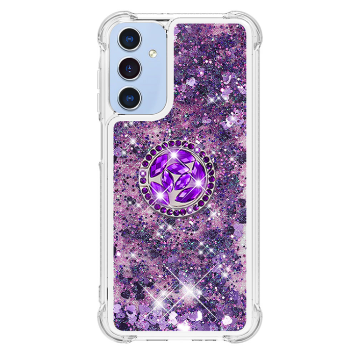 A-One Brand - Galaxy A17/A26 Mobilskal Kickstand Quicksand TPU - Mörklila