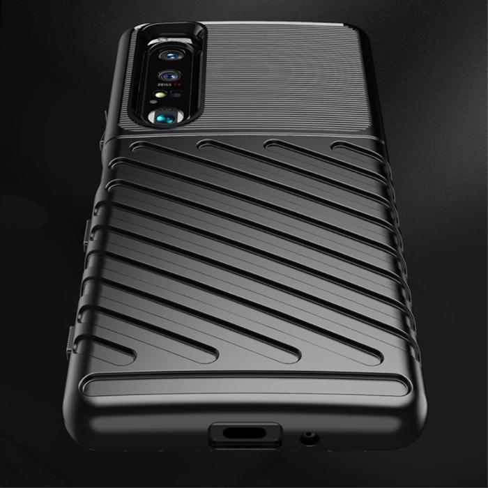 UTGATT1 - Twill Thunder Mobilskal till Sony Xperia 1 III - Svart